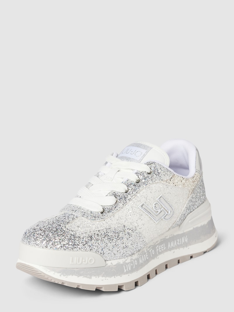 Sneaker mit Glitter-Effekt Modell 'AMAZING' in silber