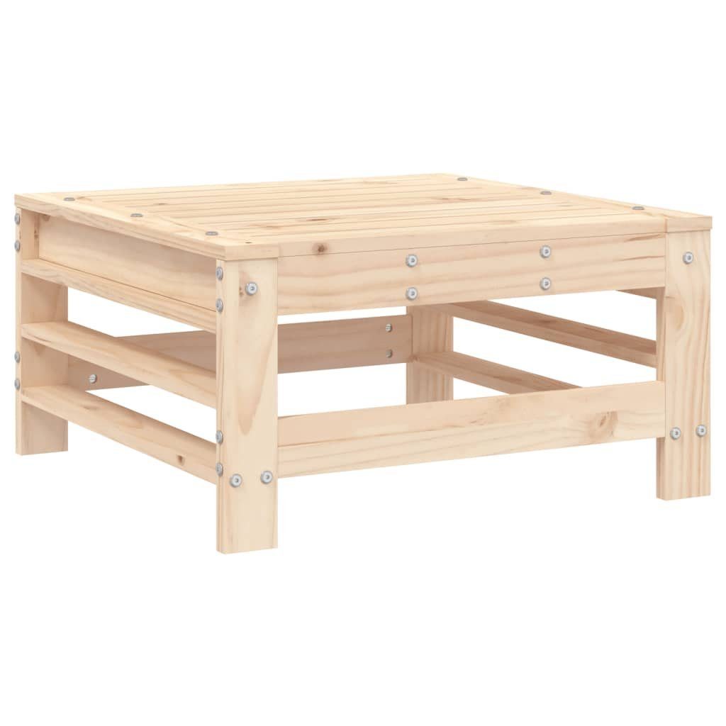 vidaXL Loungesofa Gartenhocker mit Kissen Massivholz Kiefer, 1 Teile