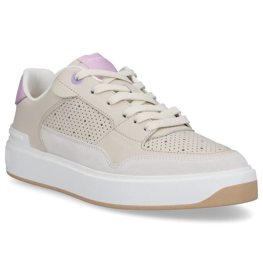 Balmain - Sneaker low B-COURT FLIP Kalbsleder - beige