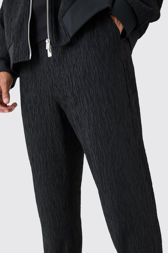 Smarte strukturierte Satin-Hose