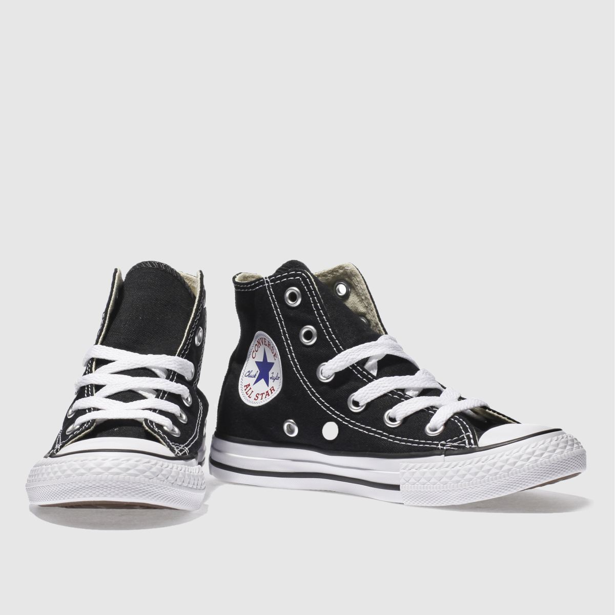 Converse svarta All Star Hi Junior-sneakers
