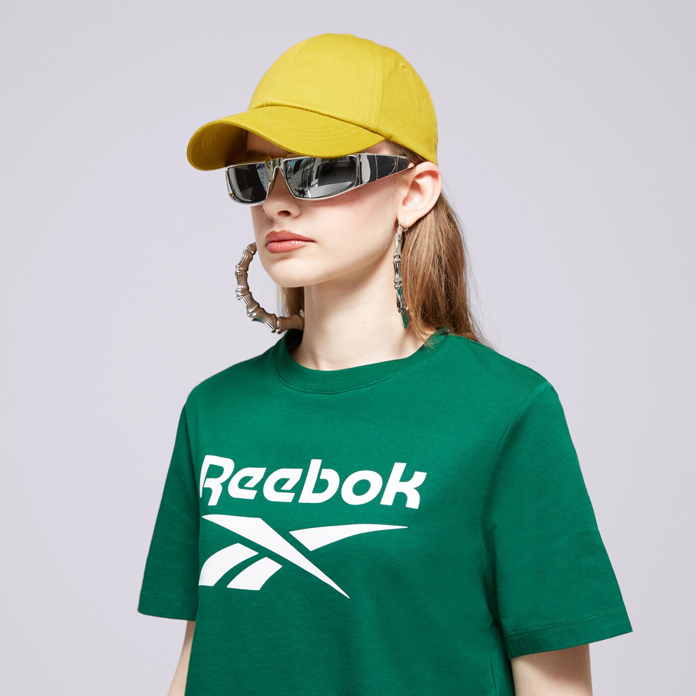 REEBOK T-SHIRT REEBOK IDENTITY BIG LOGO CROP TEE Grün