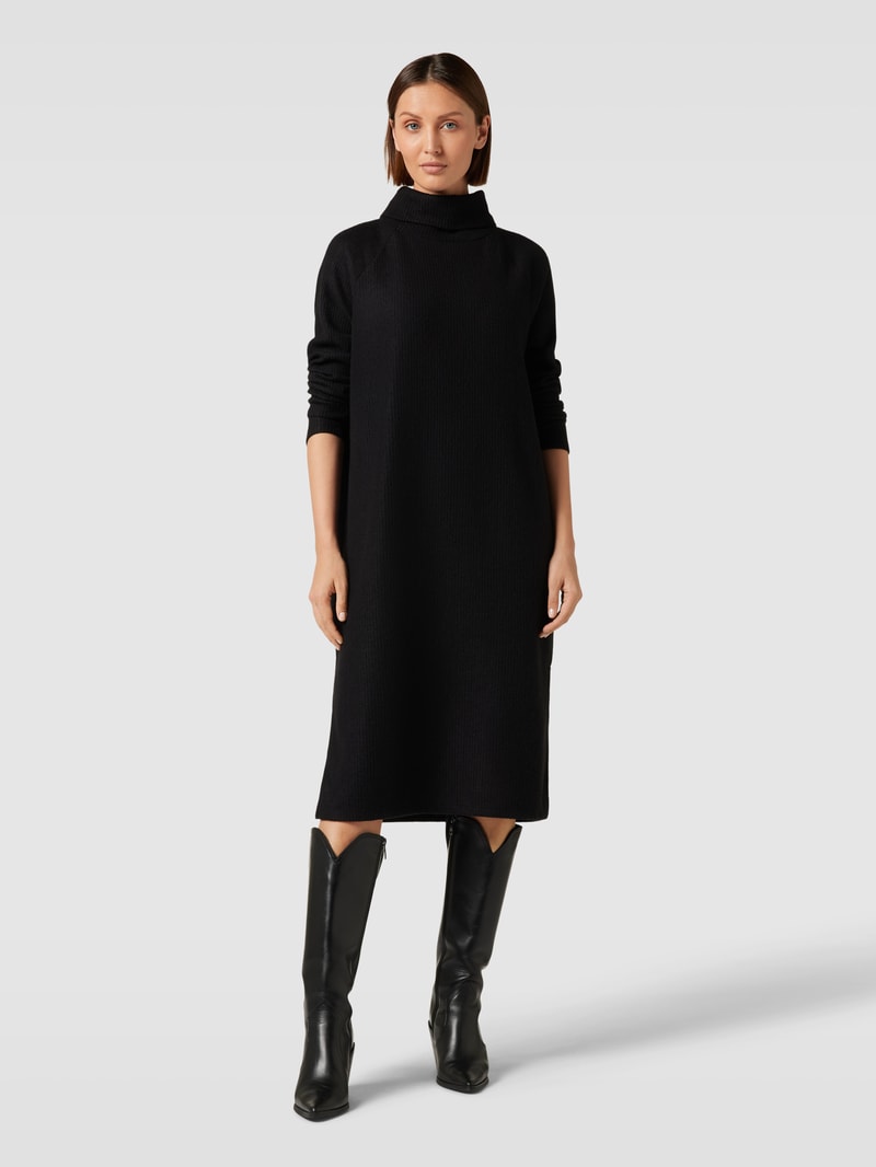 Strickkleid mit Rollkragen Modell 'TAMIE' in schwarz
