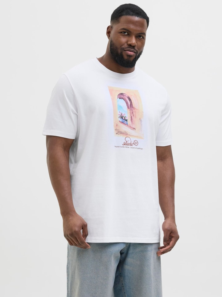 JACK & JONES PLUS T-shirt in Bright White günstig kaufen