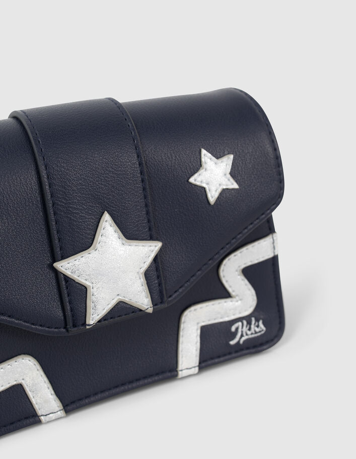 Sac à main marine avec étoiles silver fille