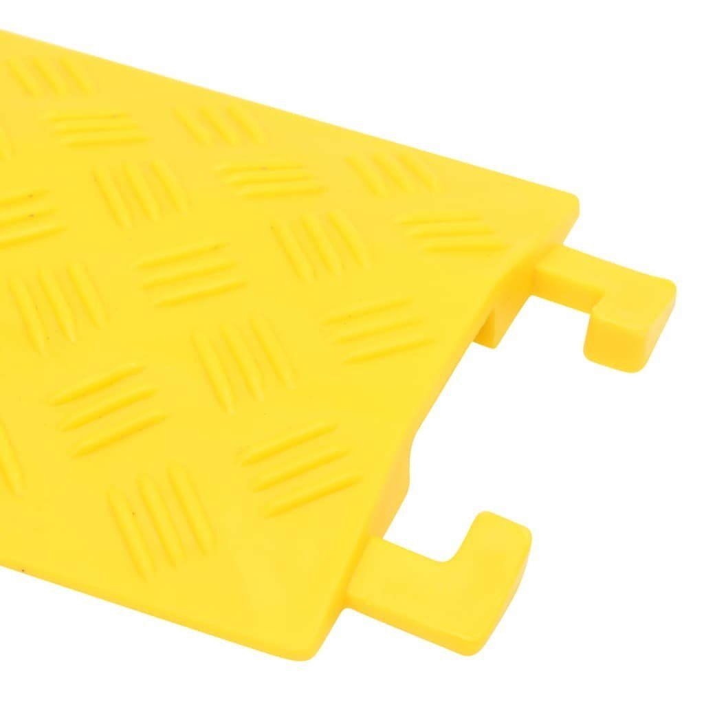 vidaXL Parkschwelle Kabelbrücken 4 Stk 100 cm Gelb