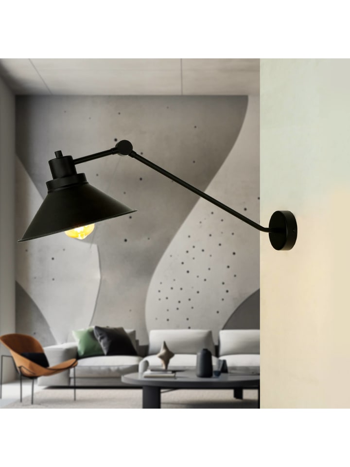 Licht-Erlebnisse Wandlampe in Schwarz günstig kaufen onesize