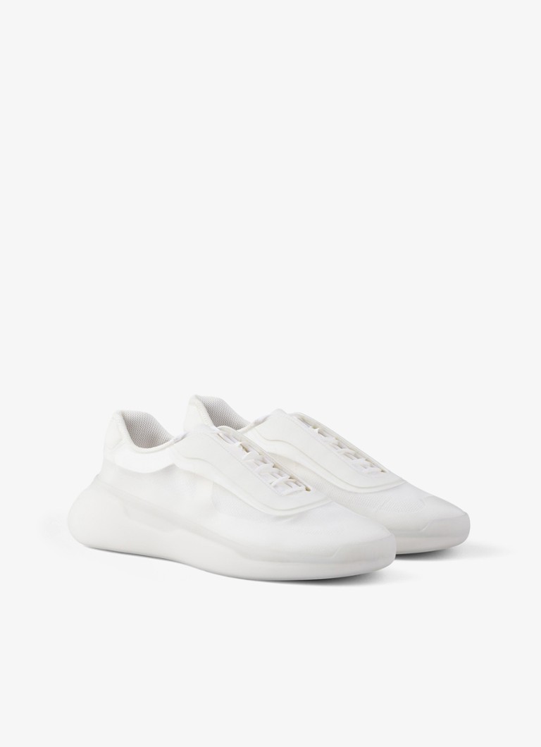 Prada America's Cup Re-Nylon -lenkkarit nahkayksityiskohdilla