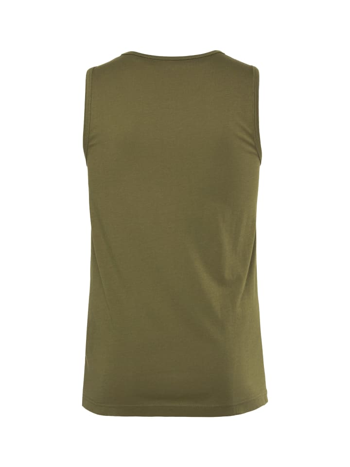 Men Plus Tank Top in dunkles olive günstig kaufen