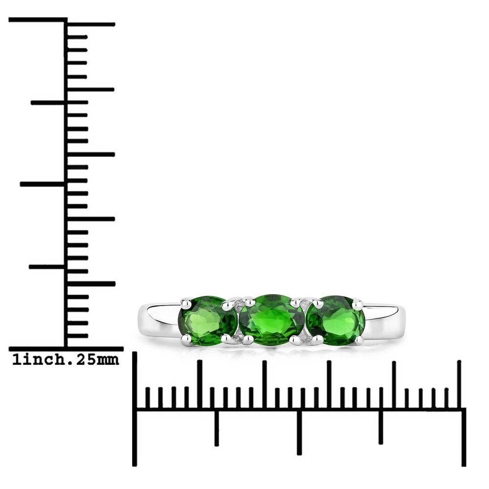Rafaela Donata Bague Argent sterling Diopside de chrome en Argent Bague
