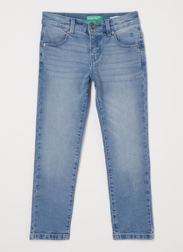 Calça jeans Benetton Britney slim fit com elastano