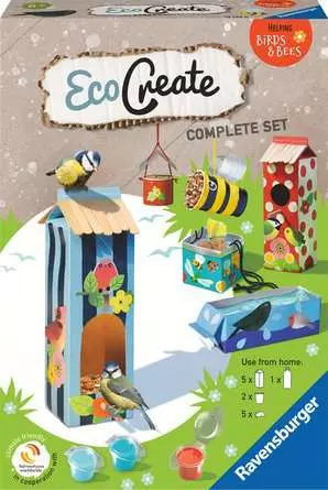 Vögel und Bienen - Bastelset für Kinder ab 6 Jahren