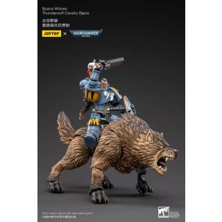 Warhammer 40k Actionfigur 1/18 Space Wolves Thunderwolf Cavalry Bjane