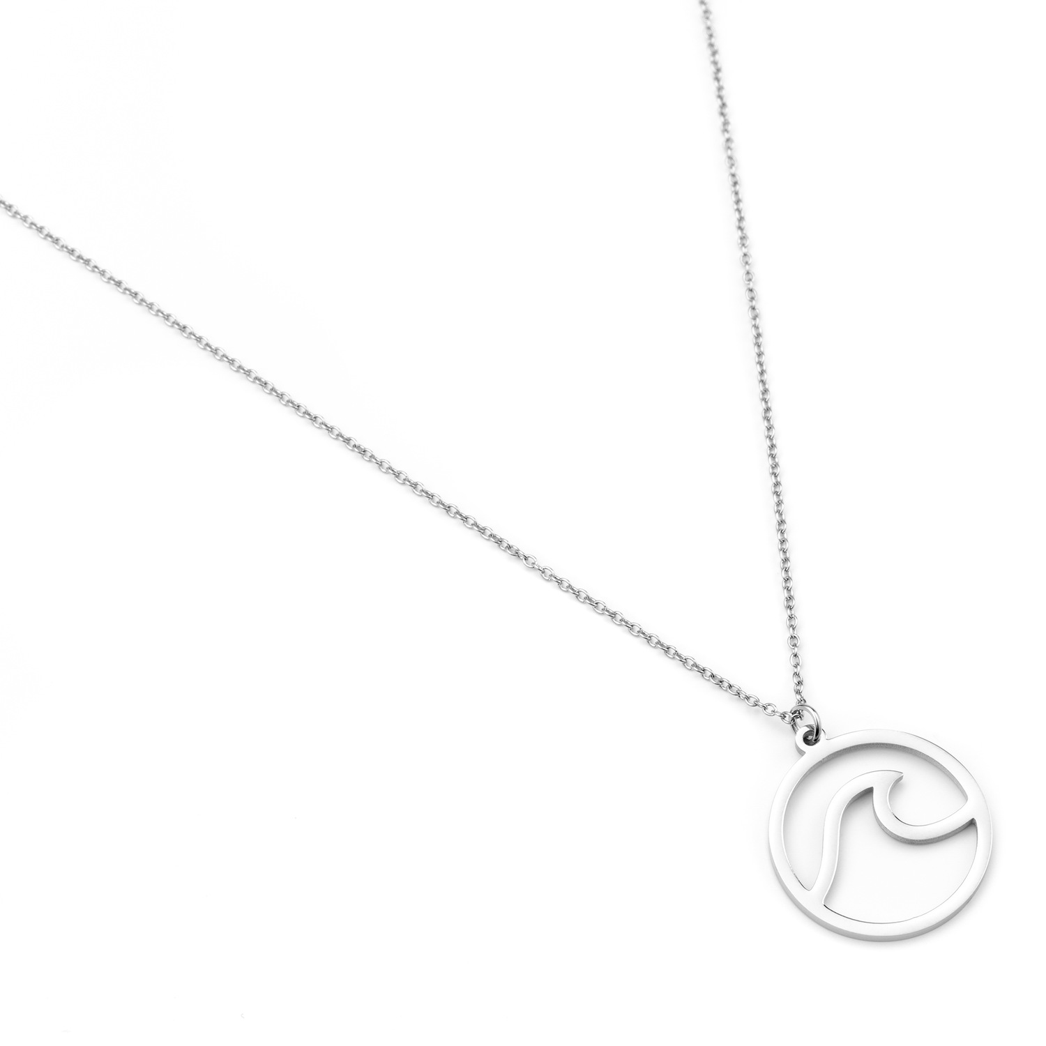 Collar Heideman David, color plata pulida