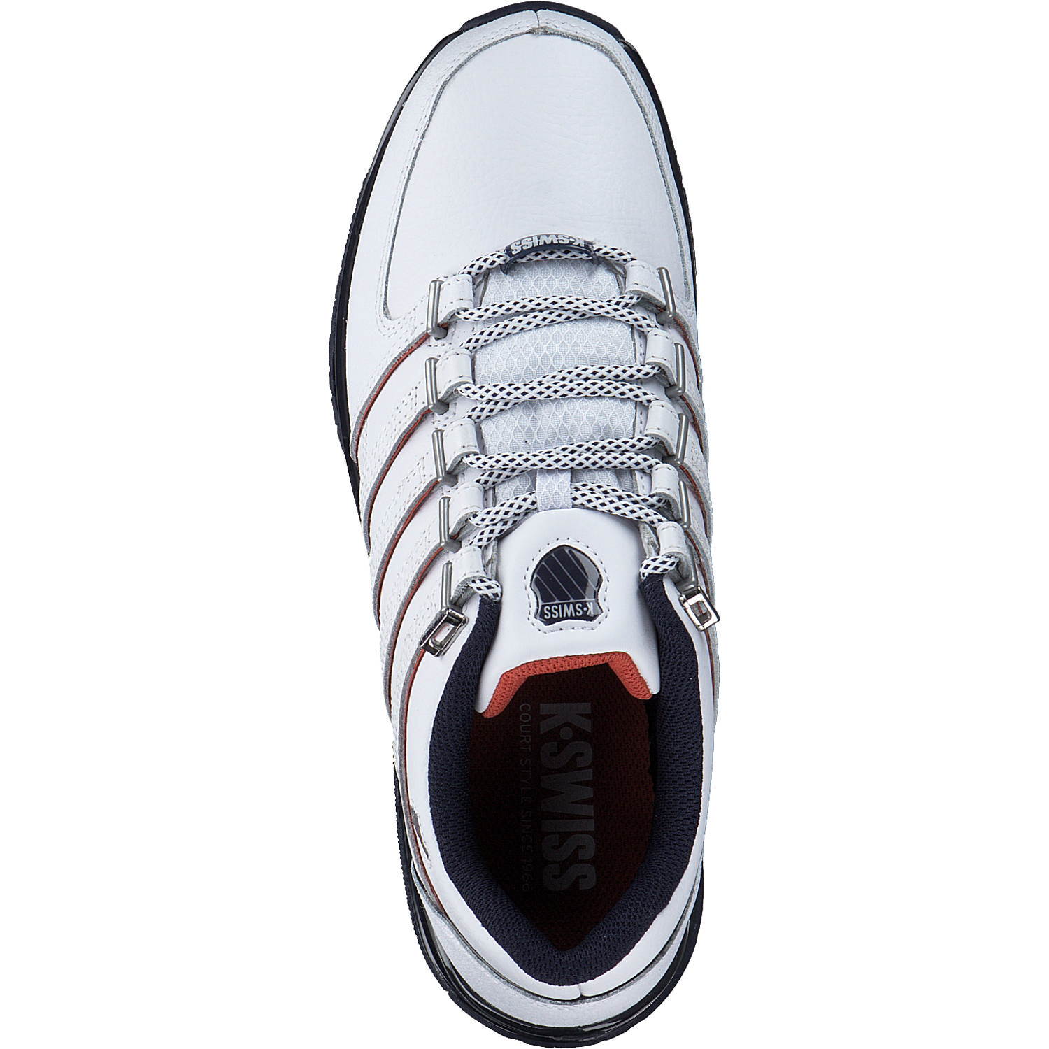 K-Swiss Rinzler 01235, Sneakers Low, Herren, WHT/NVY/BRNT OCH~M