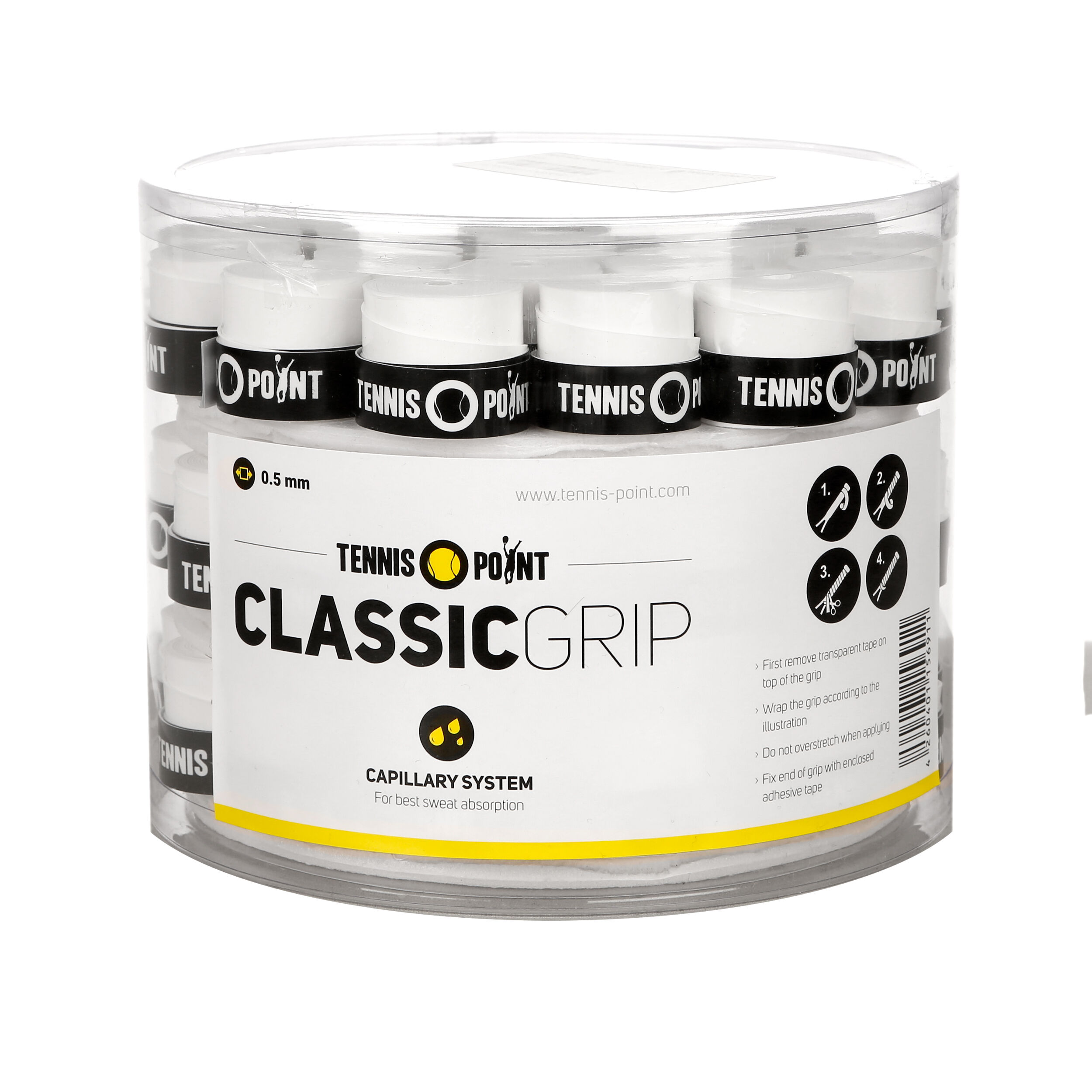 Classic Grip 60er Pack - Weiß