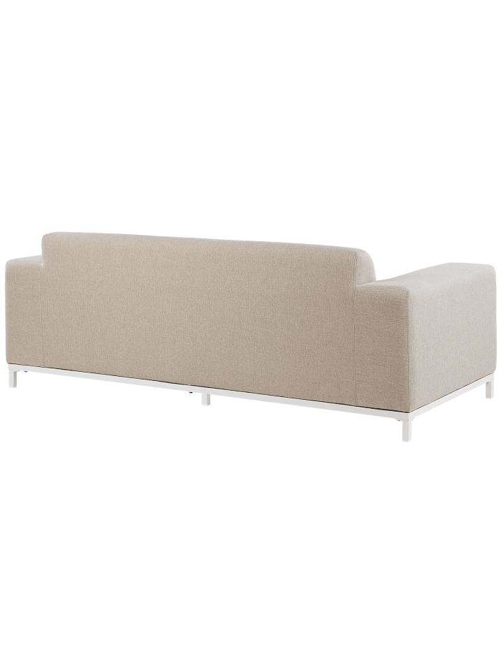 Beliani Gartensofa ROVIGO in Beige/Weiß - (W) 186 x (H) 68 x (L) 84 cm günstig kaufen onesize