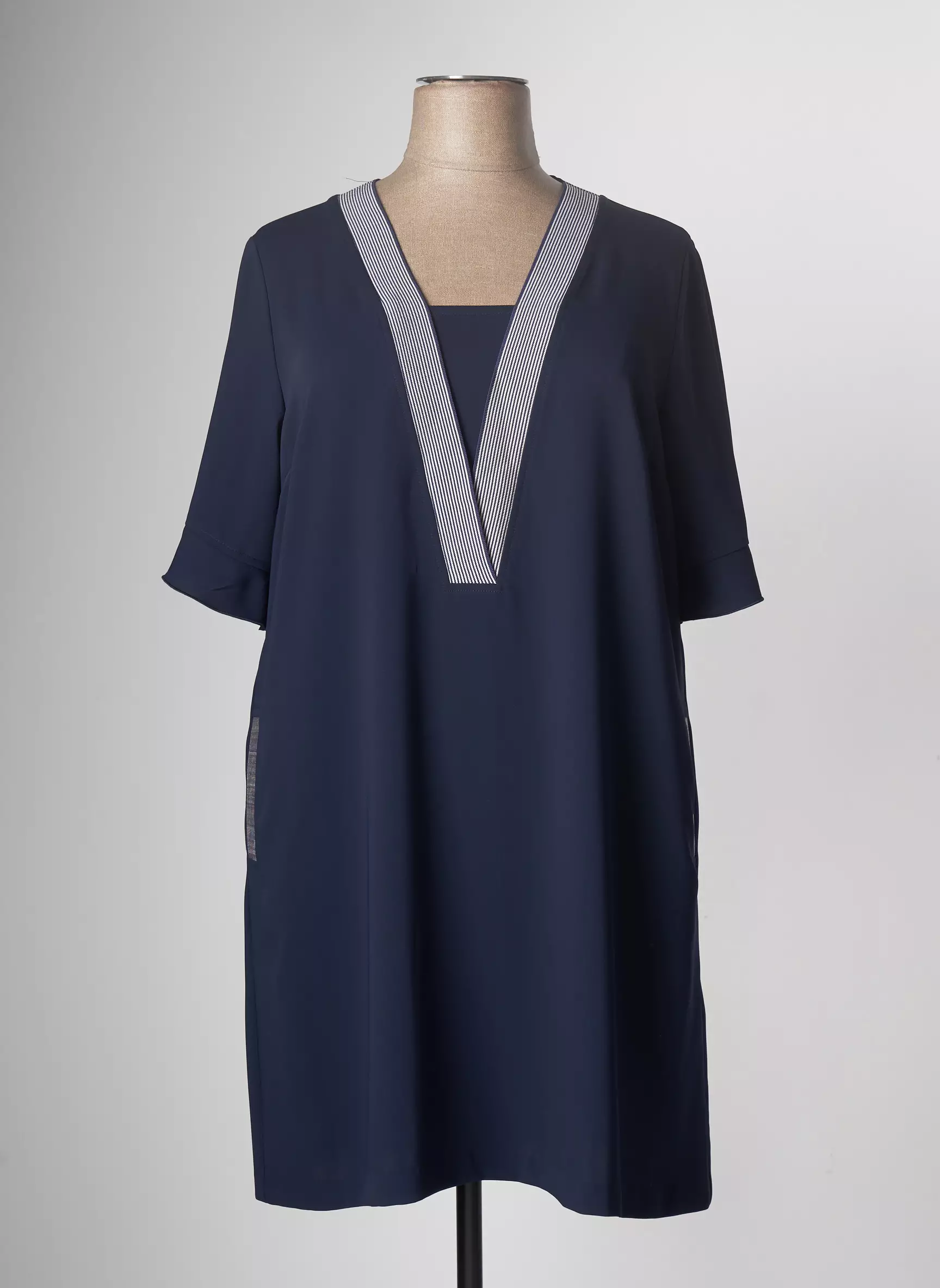 Divas Robes Mi Longues Femme couleur bleu
