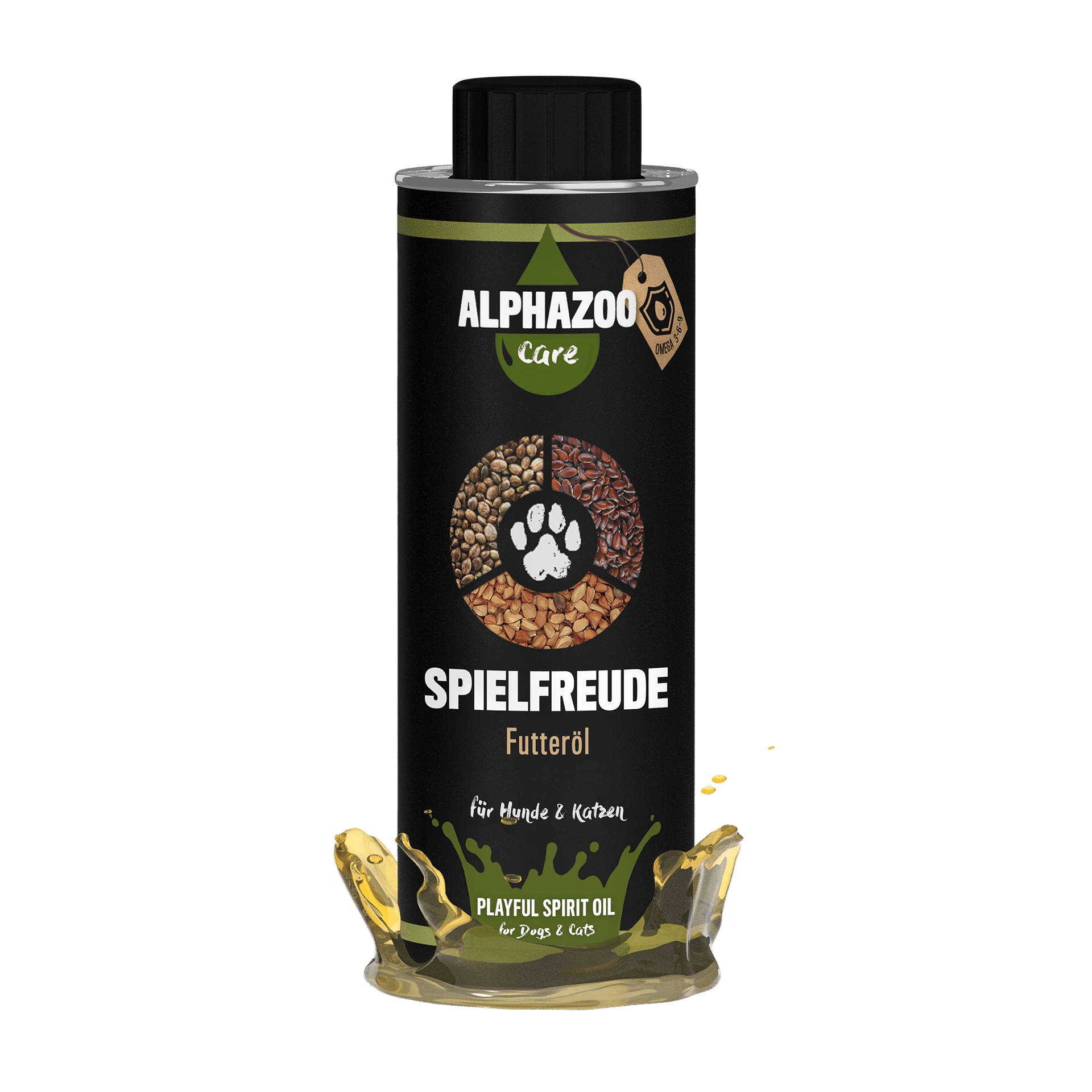 ALPHAZOO Ergänzungsfutter & Aufzucht ALPHAZOO Spielfreude Futteröl für Hunde und Katzen 250 ml
