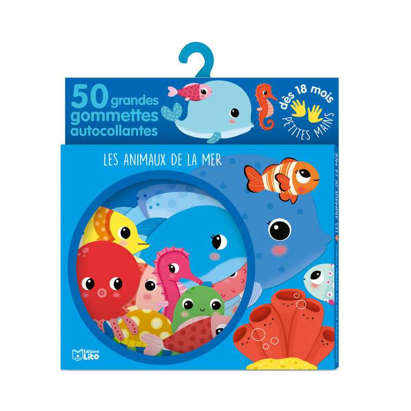 50 grandes gommettes La mer Petites mains - Lito