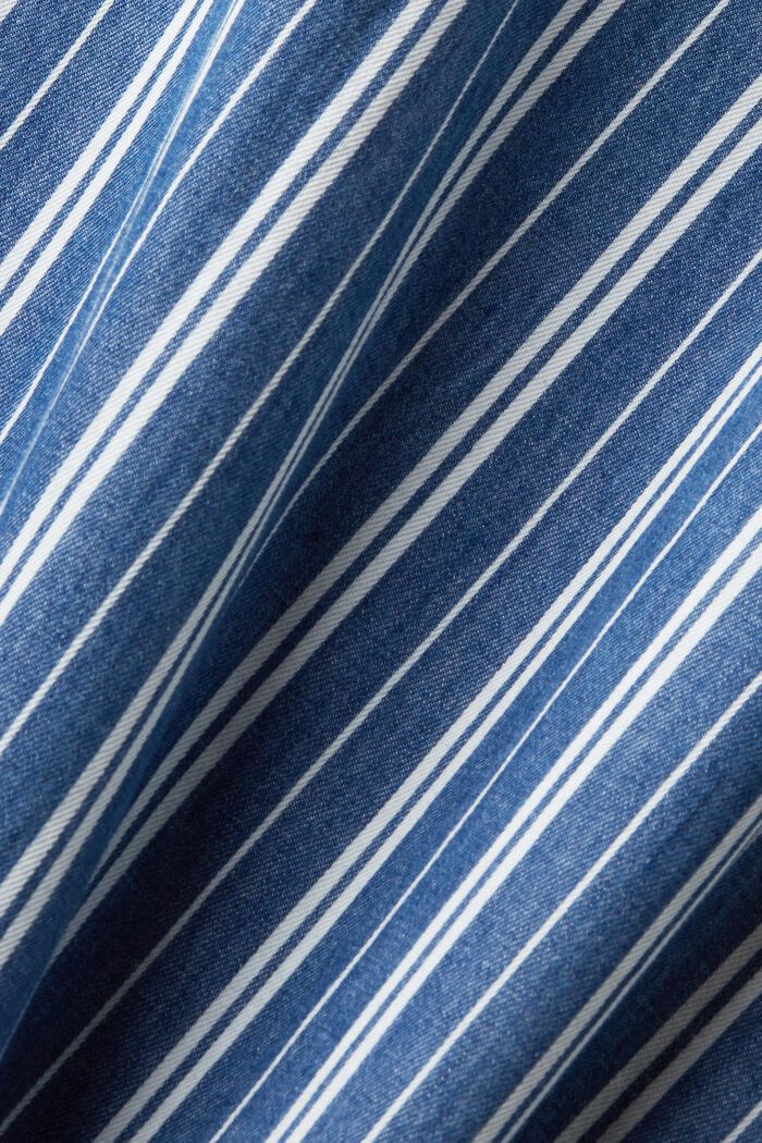 Schmal geschnittenes Jeanshemd mit Streifen