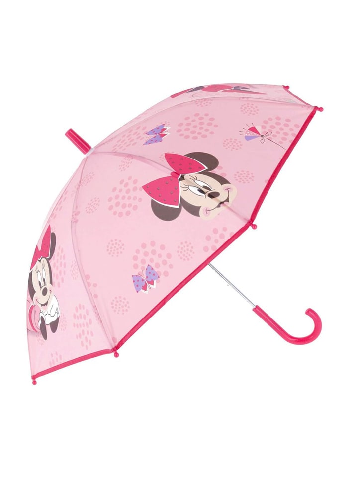 Disney Minnie Mouse Stockschirm Don't Worry About Rain | Minnie Maus | 70 cm | Regenschirm günstig kaufen onesize