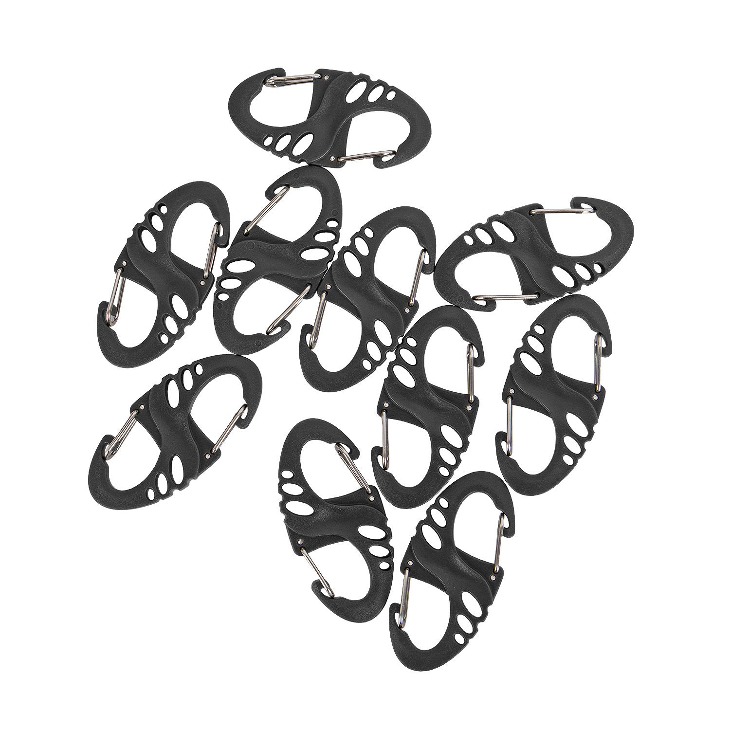 Tactical S-Hook Doppelkarabiner 10er Set