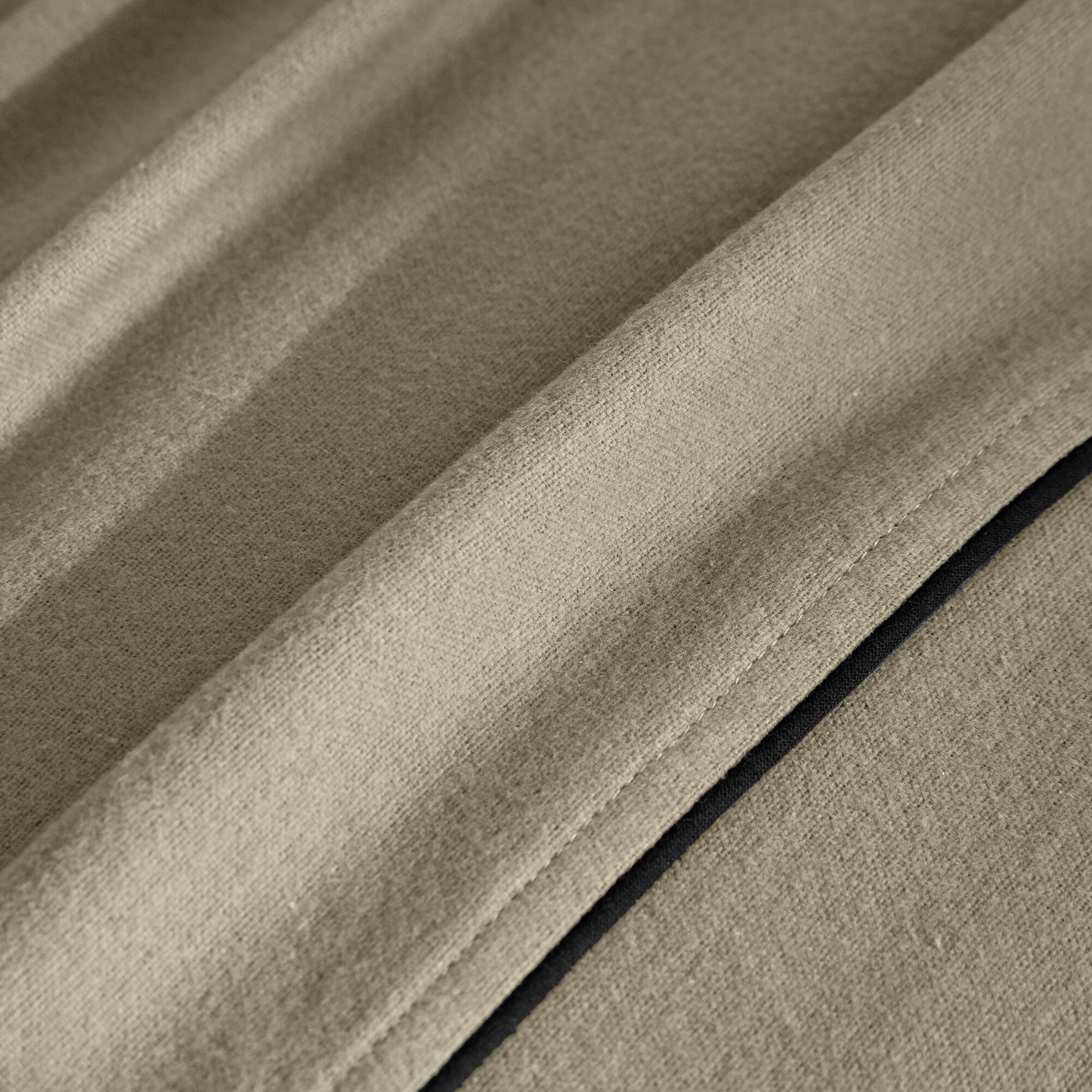 Linge de lit uni flanelle passepoil contrasté, collection 