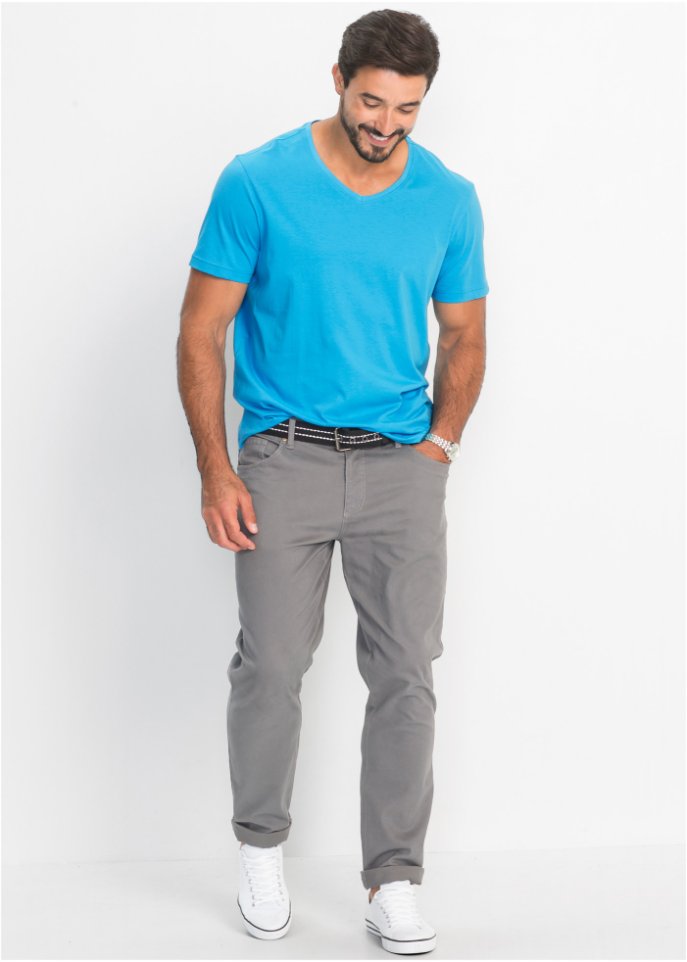 T-Shirt mit V-Ausschnitt (3er Pack)