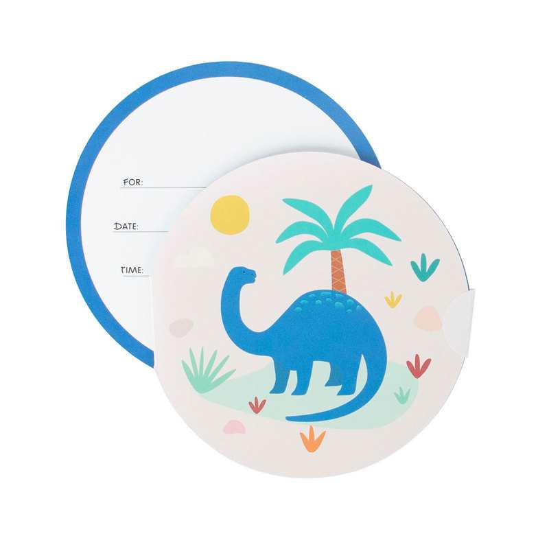 8 invitations Dinosaure My little day