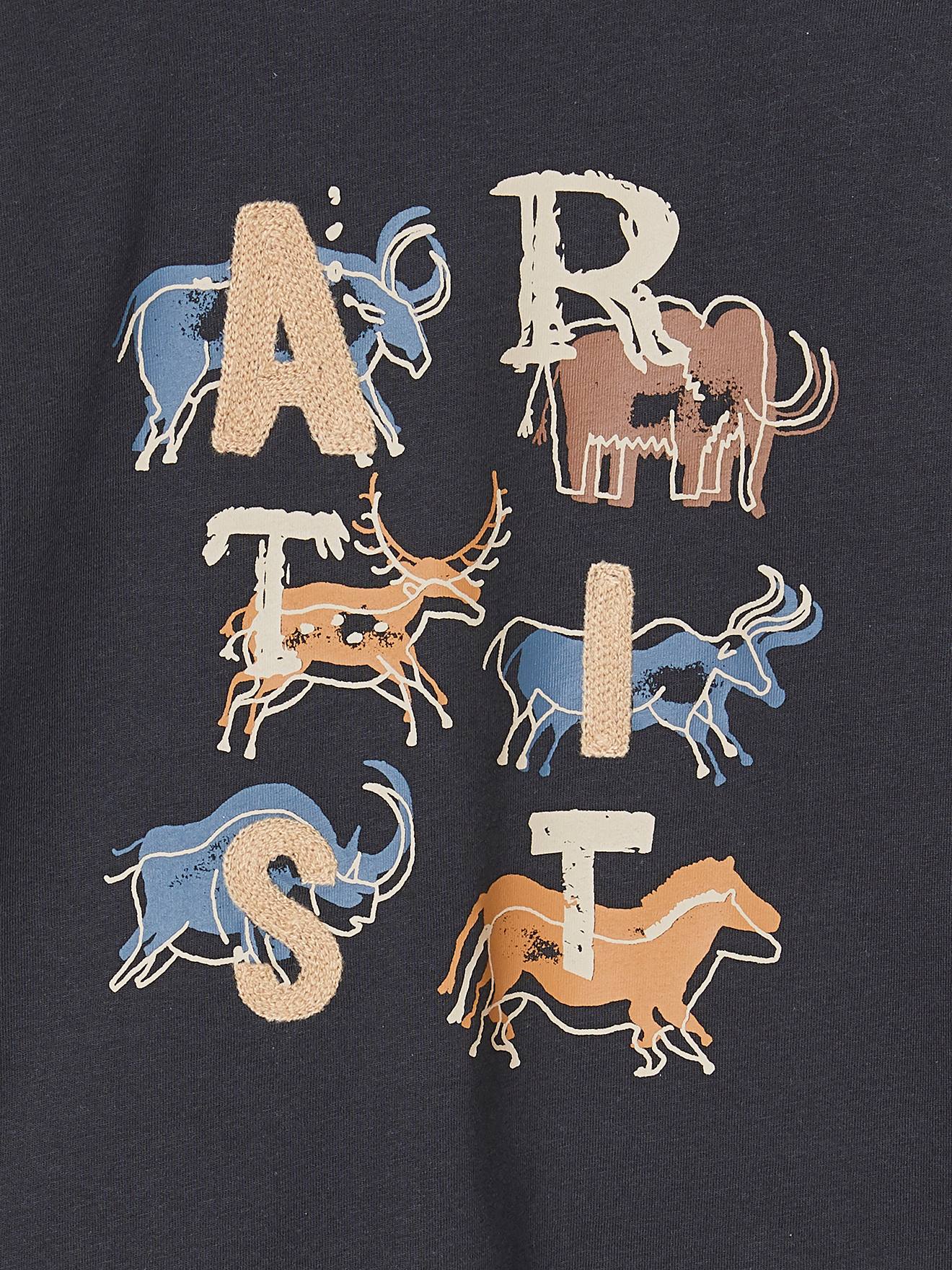 Vertbaudet Jungen Shirt mit Urzeit-Tier - anthrazit