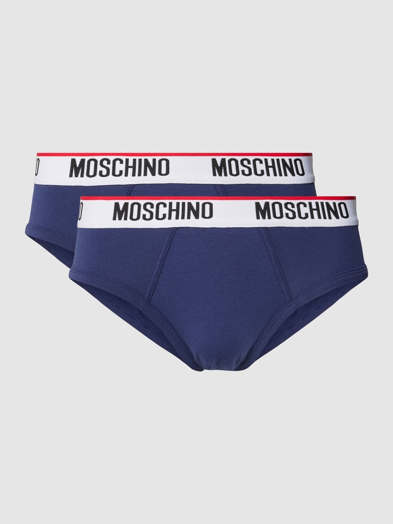Slip mit Label-Bund in marineblau