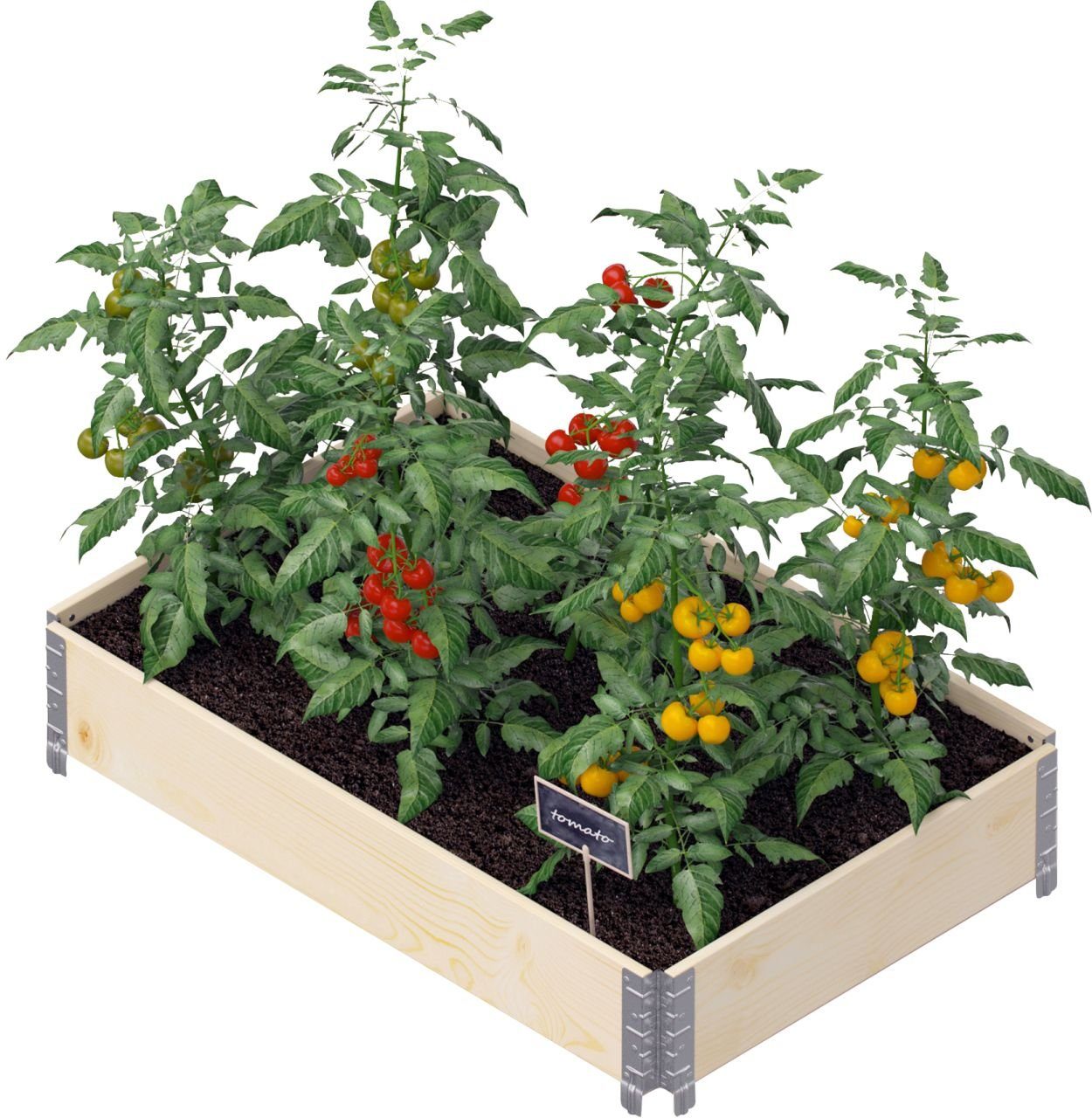 Upyard Hochbeet Upyard Palettenrahmen Hochbeet 120 x 80 cm