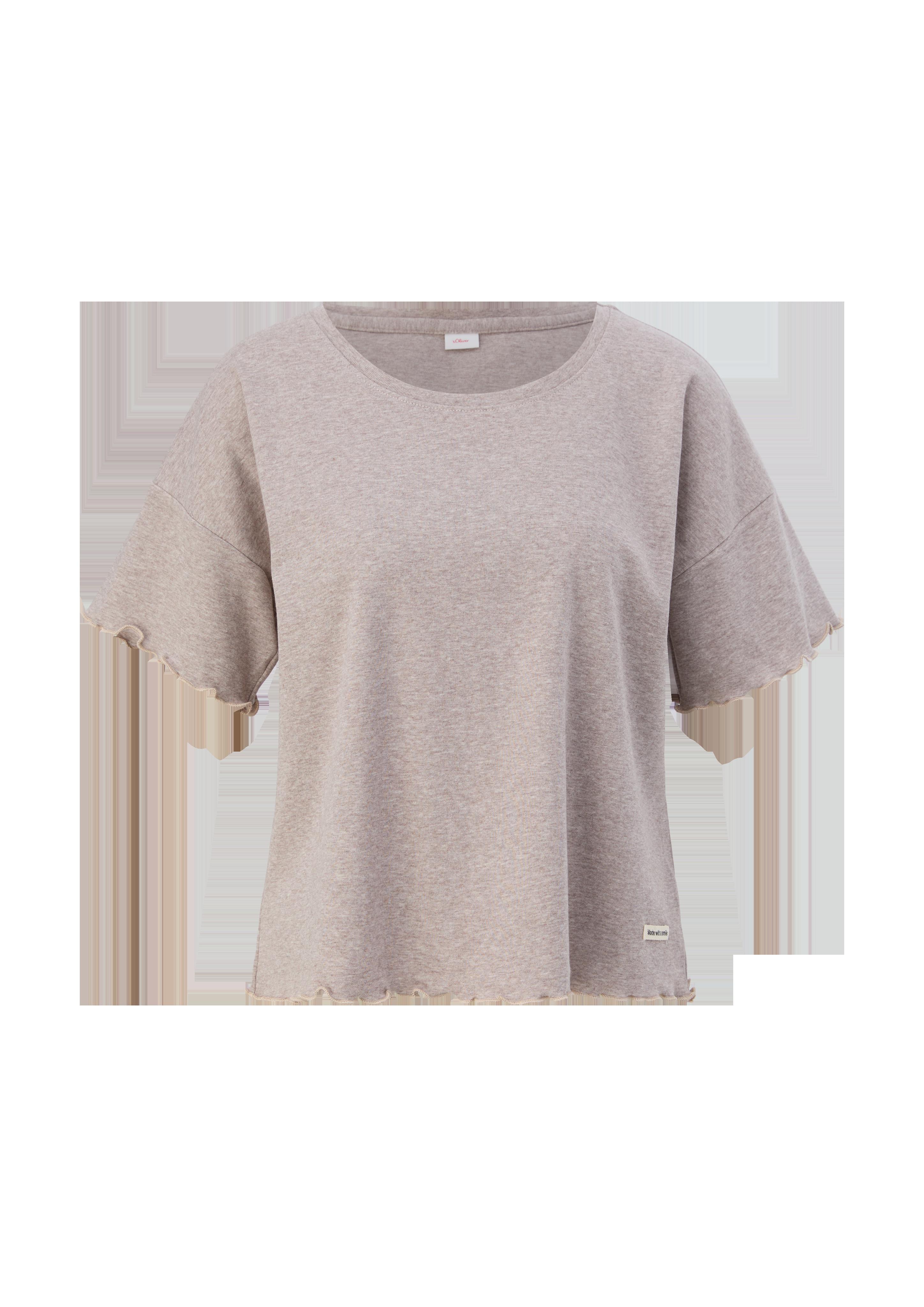 Pyjama-Shirt mit Rollsaum  6008384-8400