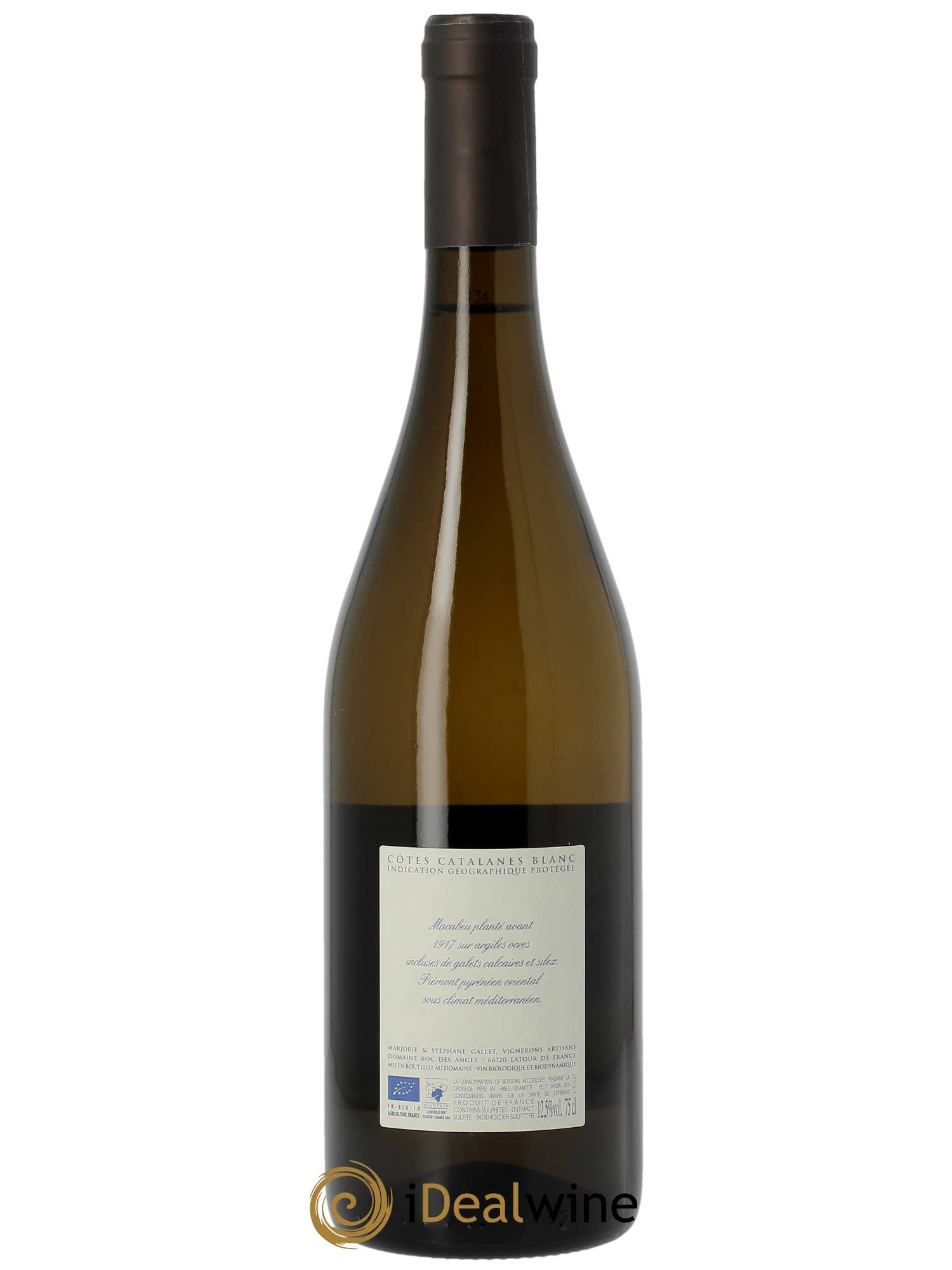IGP Côtes Catalanes Roc des Anges L'Oca Marjorie et Stéphane Gallet  2021 - Lot de 1 Bouteille