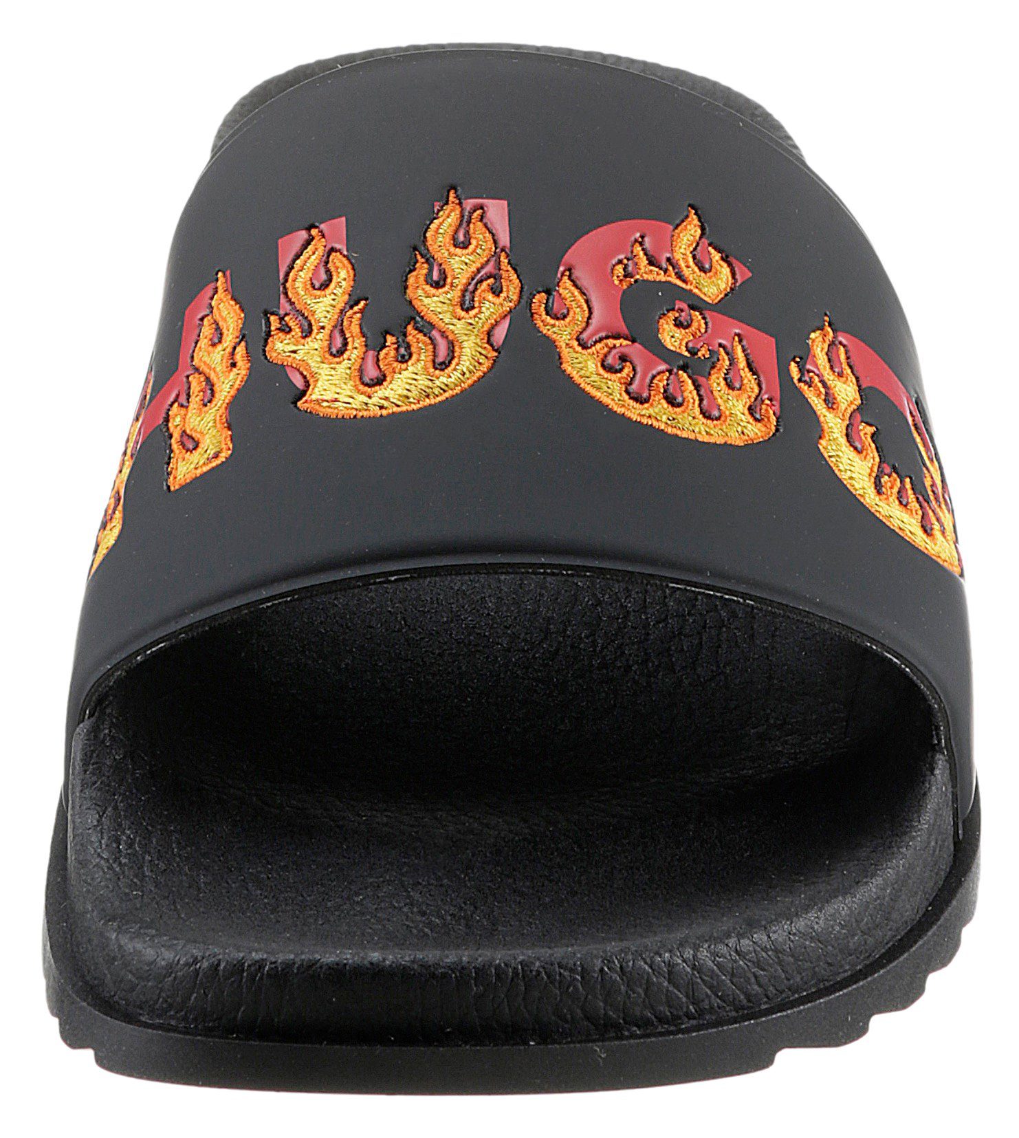HUGO Match_Slid_ftl Pantolette mit flammendem HUGO-Logo