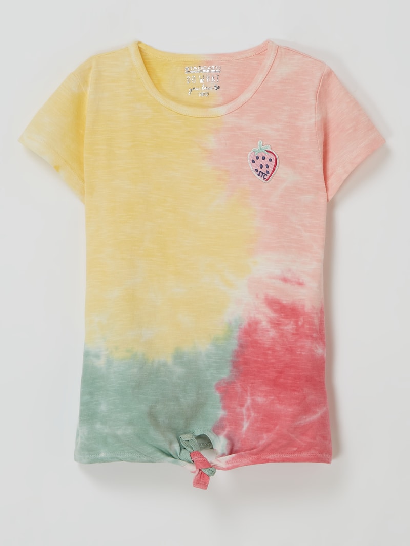 T-Shirt im Batik-Look in offwhite