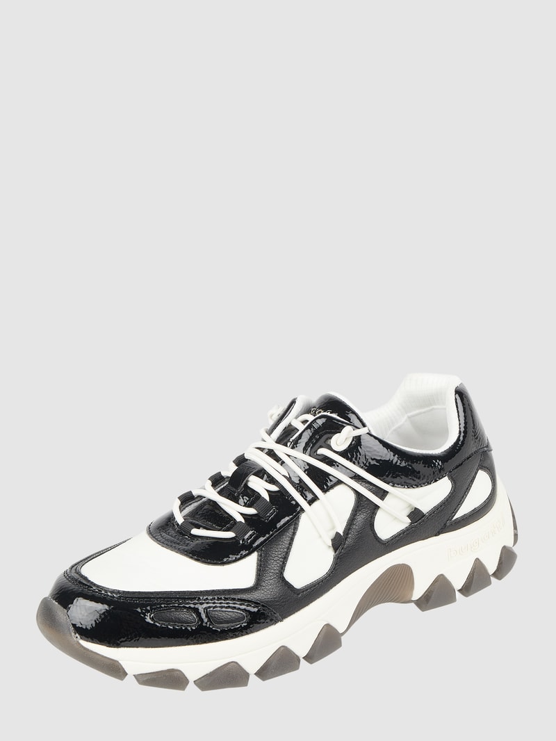 Sneaker in Leder-Optik Modell 'Yuki' in weiß