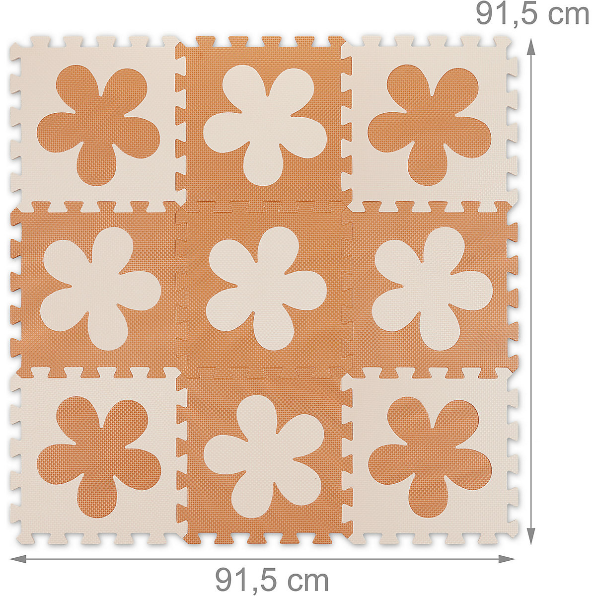 Puzzlematte Blumenmuster