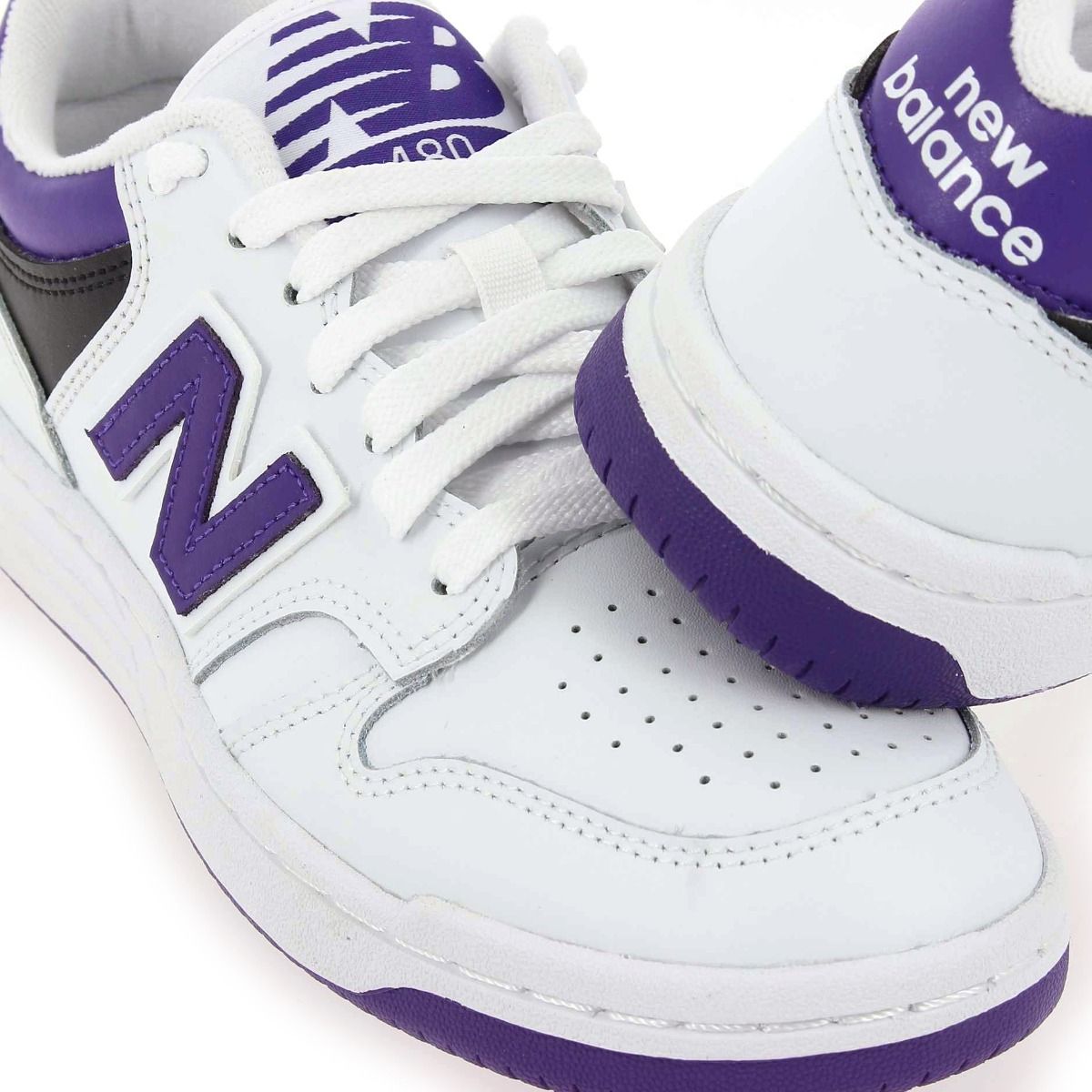 New Balance  BB480 LNGD - Blanc Violet