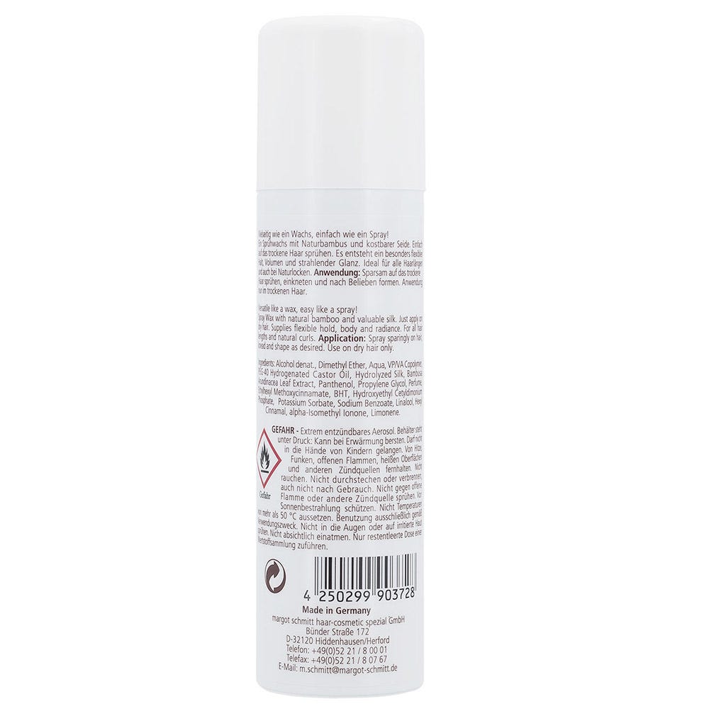 Margot Schmitt Sprühwachs Bambus & Seide 150 ml