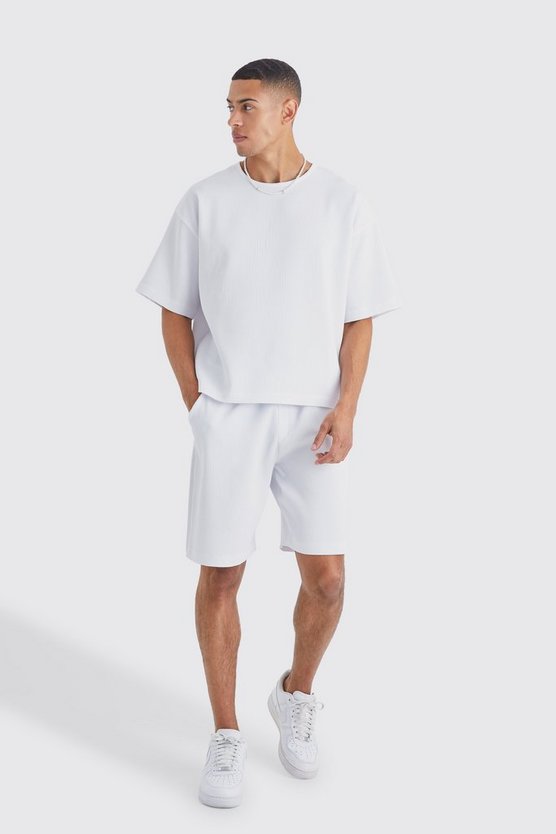 Oversize Hemd und Shorts