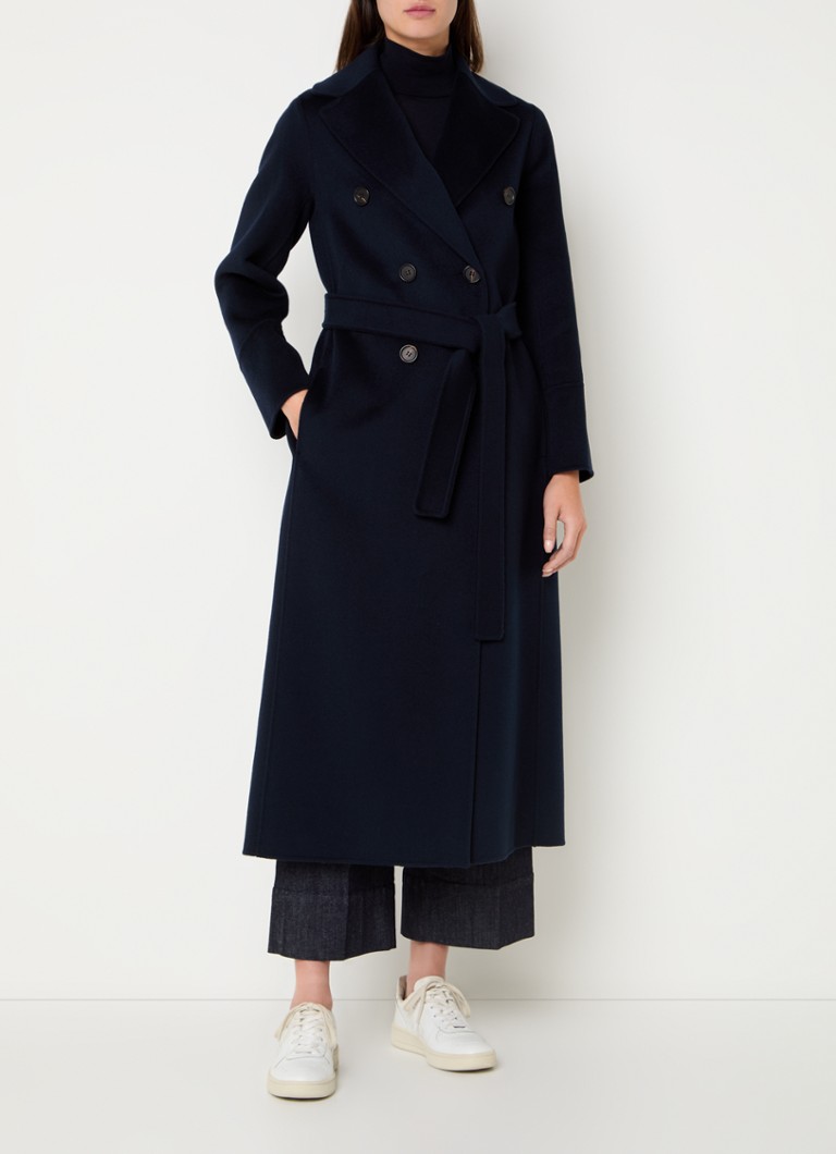 MaxMara Picasso kaksirivinen neitsytvillainen takki solmittavalla vyöllä