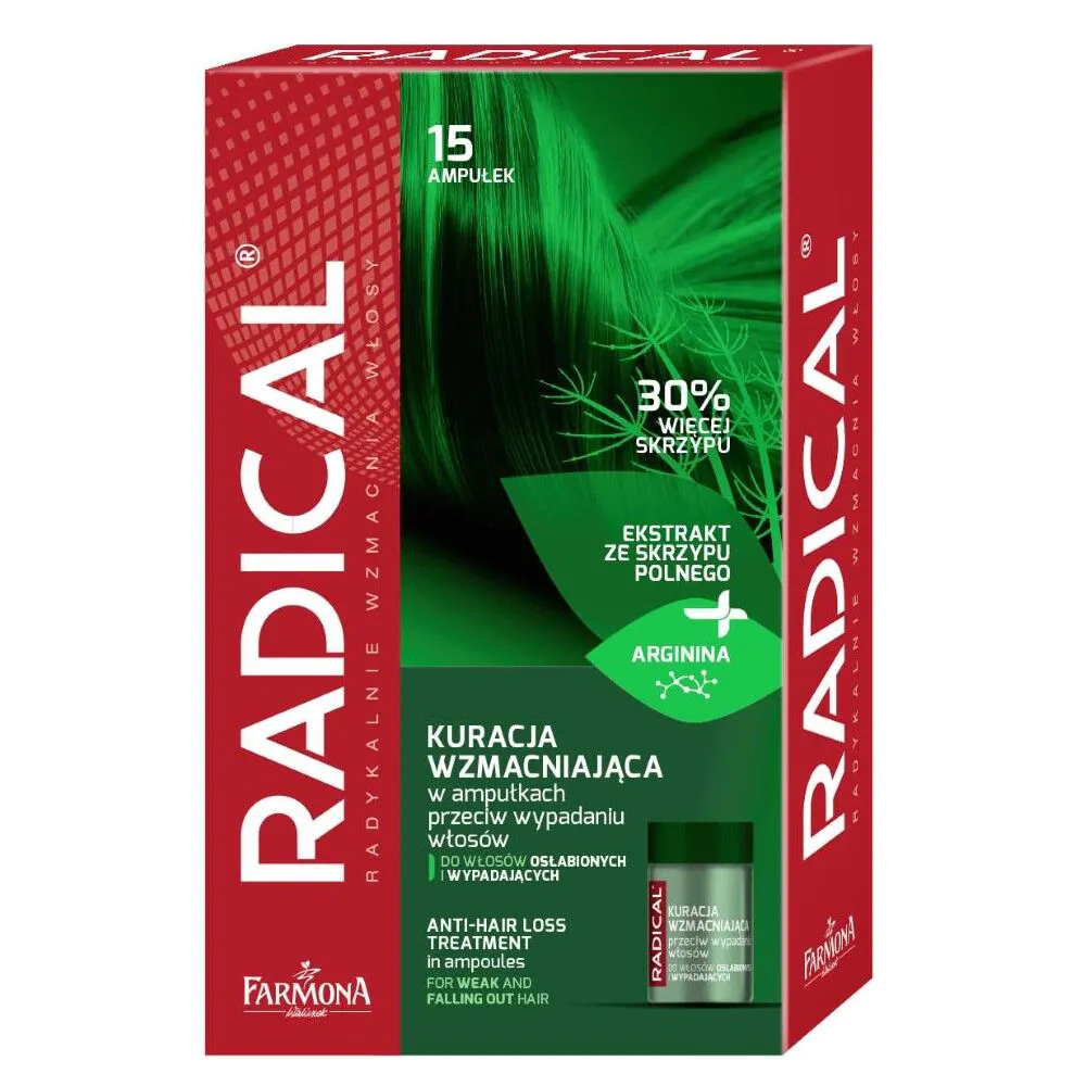 Radikalni tretman za jačanje kose u ampulama protiv opadanja kose 15x5ml
