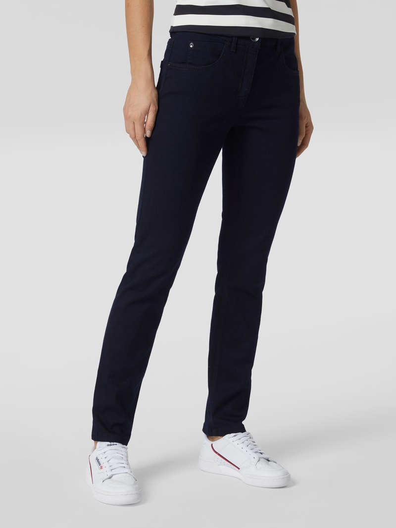 Jeans mit Stretch-Anteil Modell 'Twigy' in dunkelblau