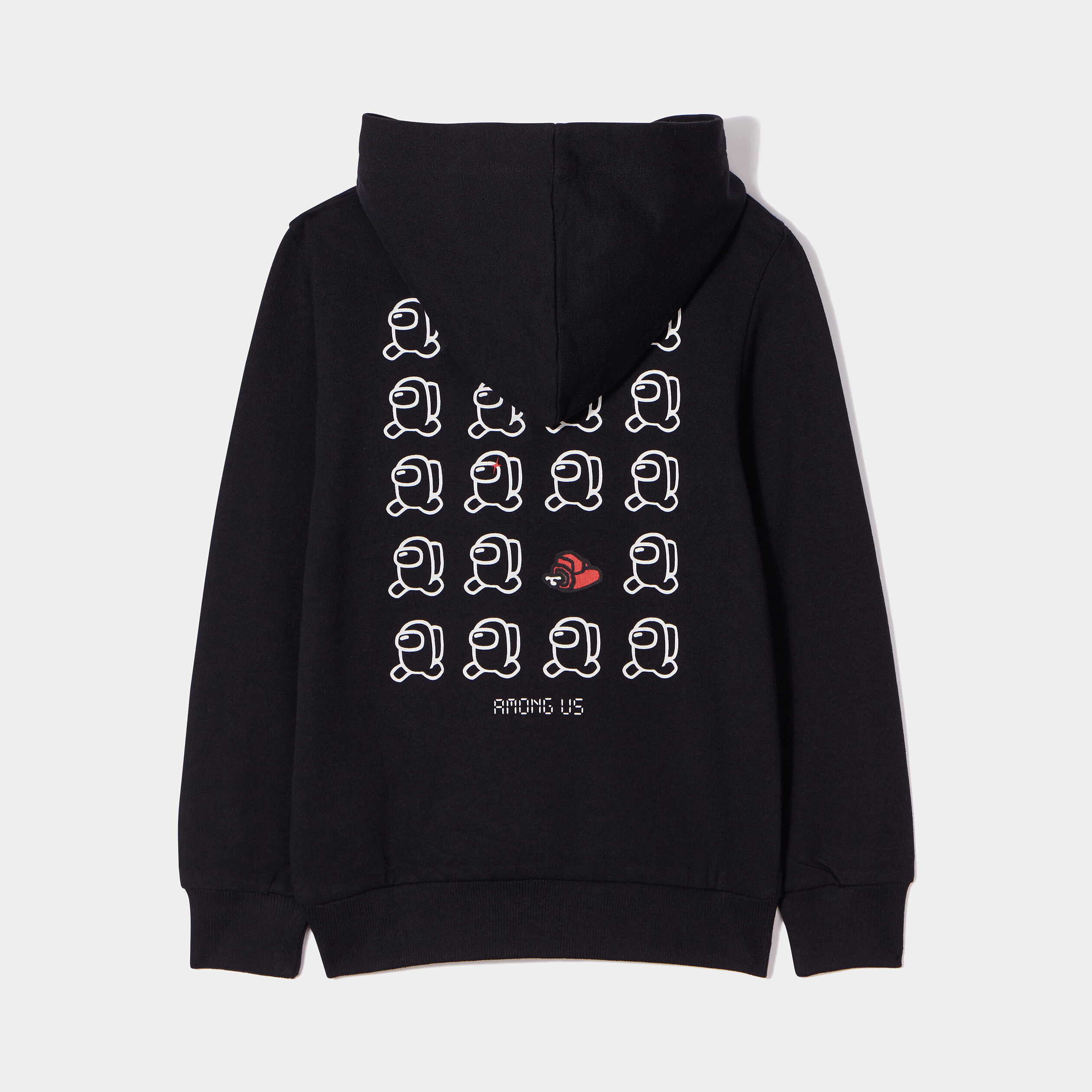 Sweat à capuche hoodie Among Us noir garçon | La Halle