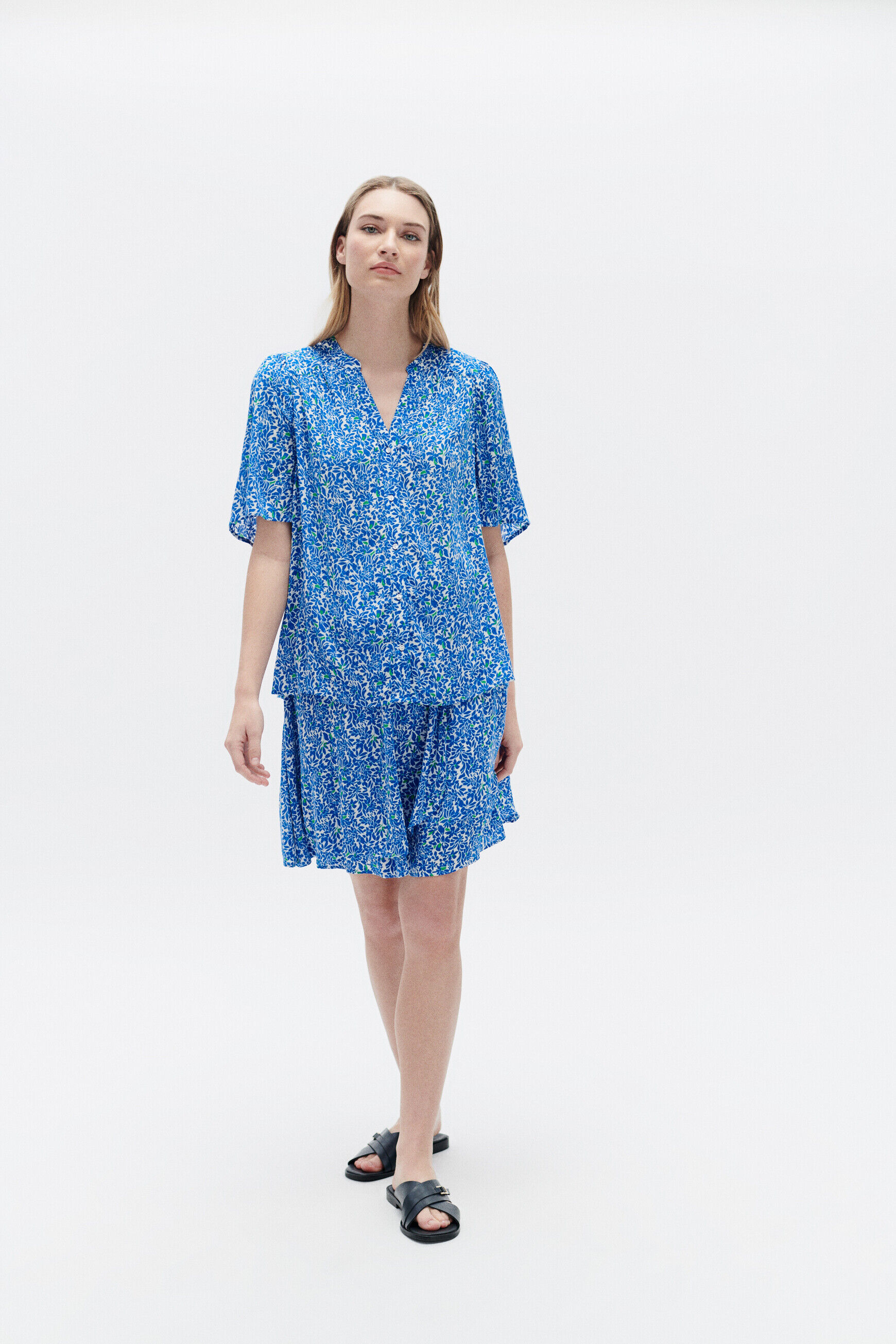 Blouse carla1 bleu marine femme