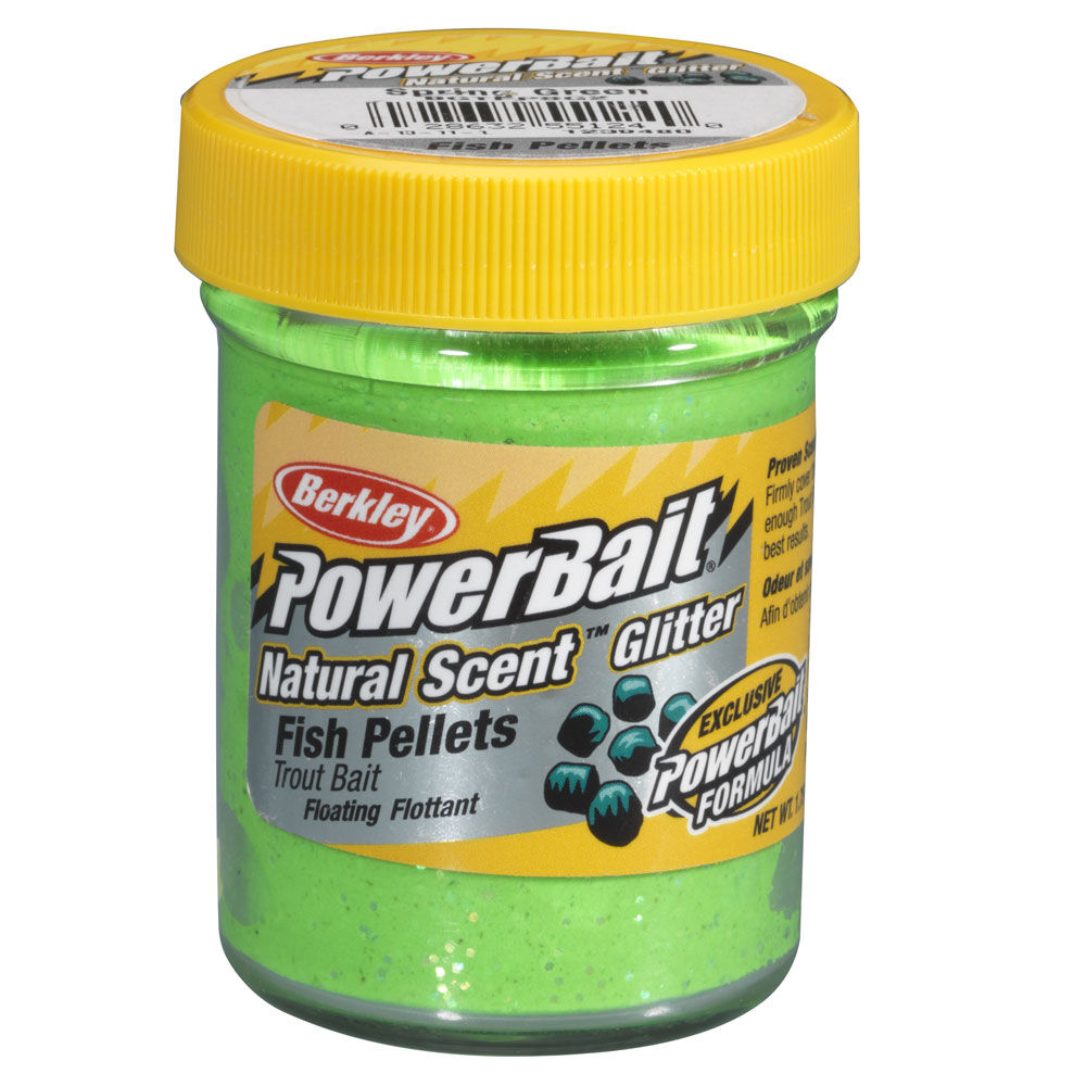 Berkley vispellets forelpasta - lentegroen