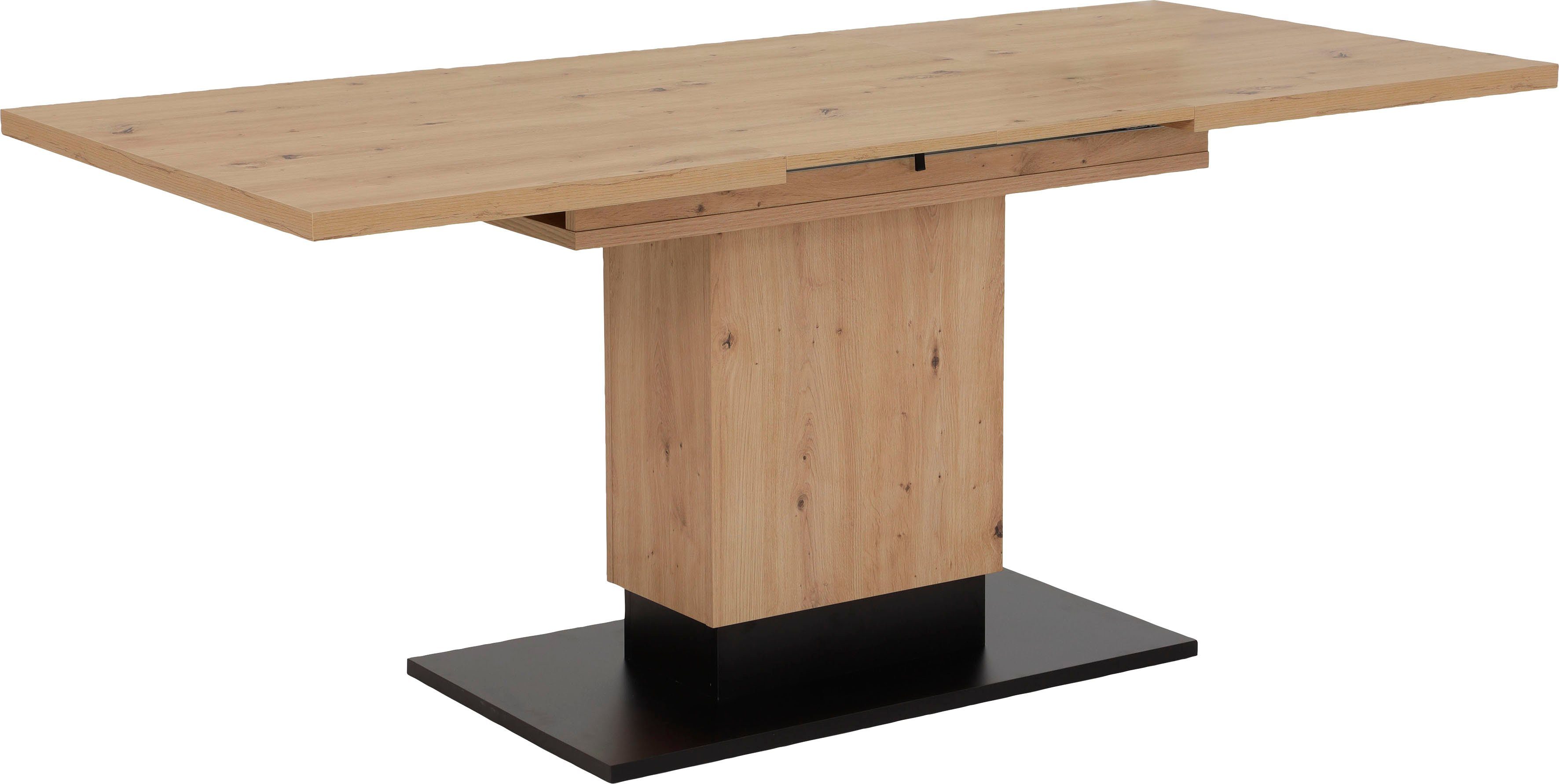 HELA Säulen-Esstisch Lorena T, ausziehbar 120-180 cm