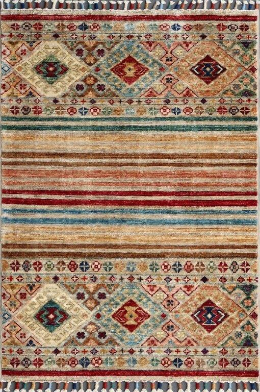 Teppich aus Afghanistan Smaragd 66 x 95 cm